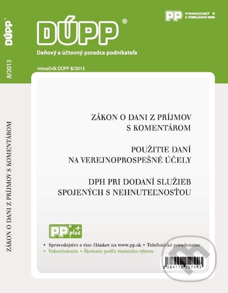 DÚPP 8/2013 (Poradca podnikateľa). Poradca podnikateľa, 2013