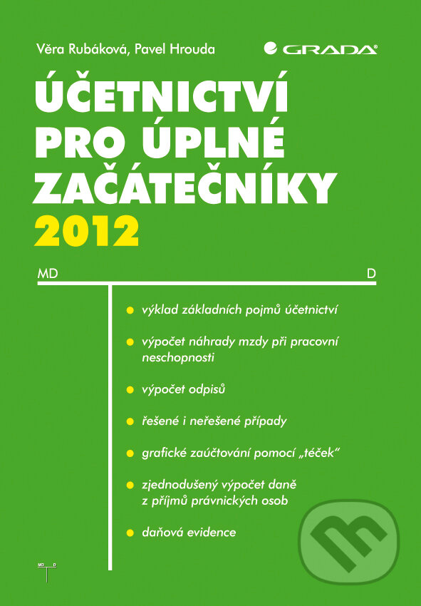 E-kniha: Účetnictví pro úplné začátečníky 2012 (Pavel Hrouda a Věra Rubáková). Grada, 2012