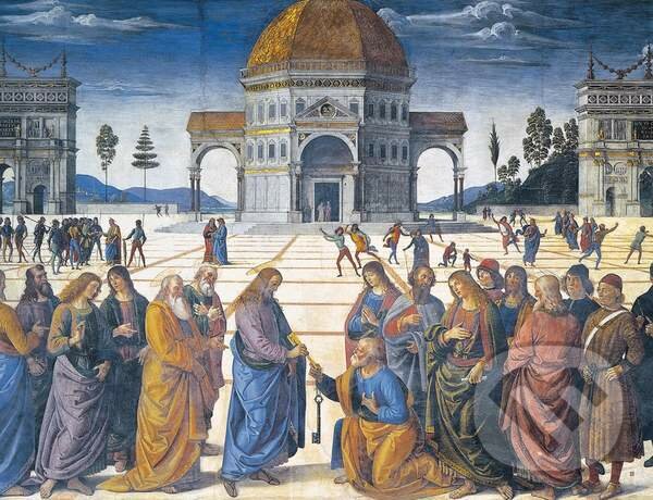 Christ giving the keys to St.Peter - Pietro Perugino, Clementoni, 2013