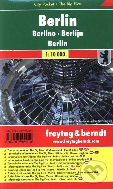 Levně Berlin 1:10 000 (Mapa mesta-vrecková - Platná do konca roka 2022)
