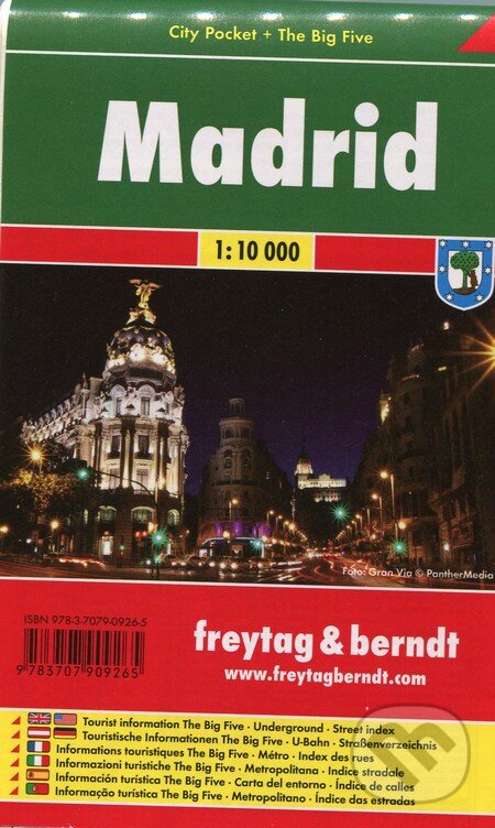 Levně Madrid 1:10 000 (Mapa mesta - vrecková - Platná do konca roka 2022)