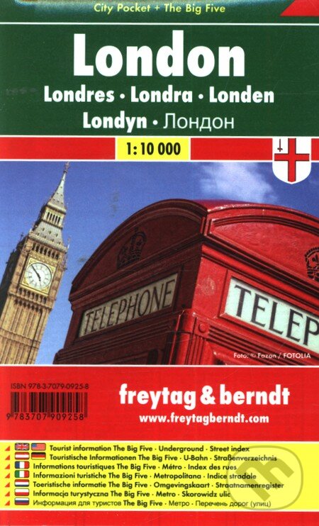 Levně London 1:10 000 (Mapa mesta-vrecková)