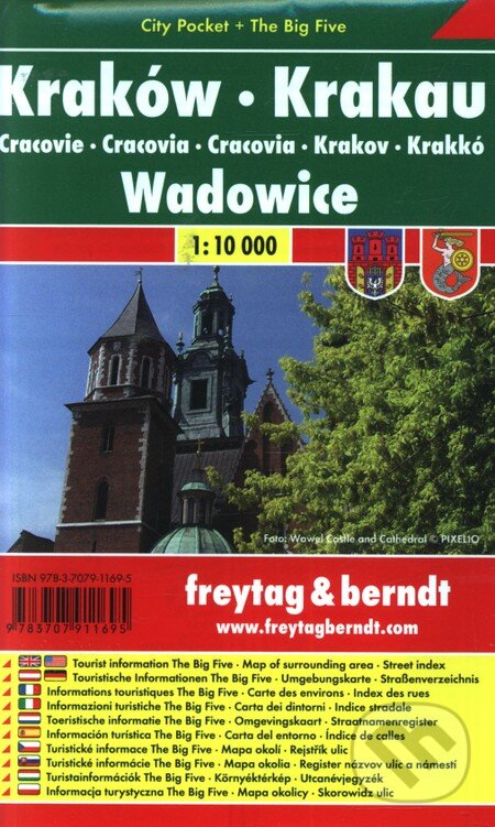 Levně Kraków 1:10 000 (Mapa mesta-vrecková - Platná do konca roka 2021)