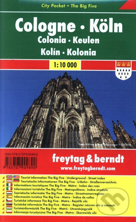 Levně Cologne 1:10 000 (Mapa mesta-vrecková)