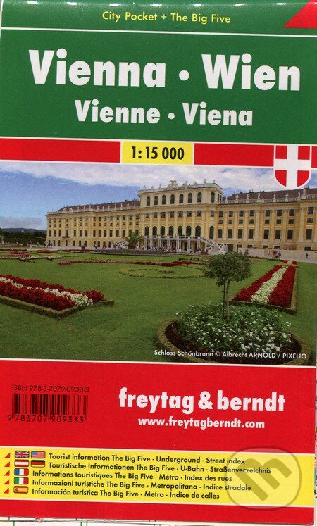 Levně Vienna 1:15 000 (Mapa mesta - vrecková - Platná do konca roka 2020)