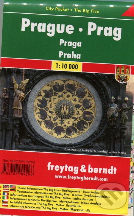 Levně Prague 1:10 000 (Mapa mesta - vrecková - Platná do konca roka 2021)