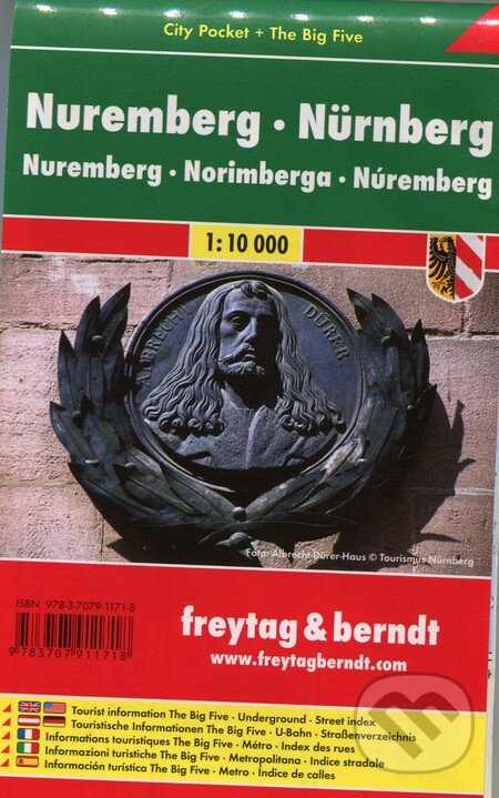 Levně Nuremberg 1:10 000 (Mapa mesta - vrecková)