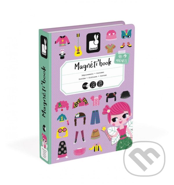 Magnetická kniha – Oblečenie dievčatá, Janod, 2013