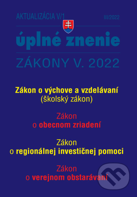 Aktualizácia V/1/2022 - Štátna služba, Poradca s.r.o., 2022