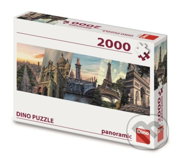 Levně Paříž koláž Panoramic - puzzle z kategorie Mestá a stavby