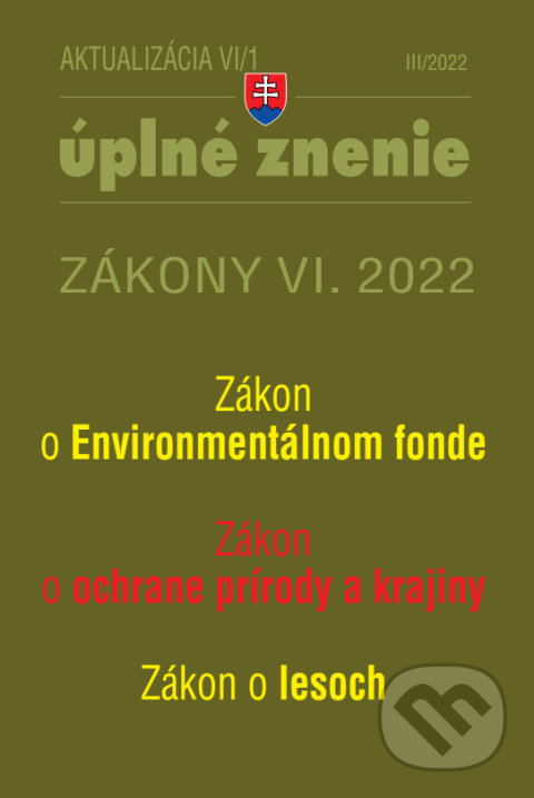 Levně Aktualizácia VI/1/2022 - Životné prostredie (Odpadové a vodné hospodárstvo) - kniha z kategorie Právo