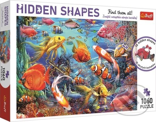 Levně Hidden Shapes: Podmořský život - puzzle z kategorie Prírodné scenérie