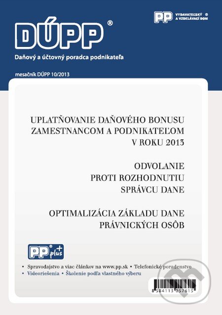 DÚPP 10/2013 (Poradca podnikateľa). Poradca podnikateľa, 2013
