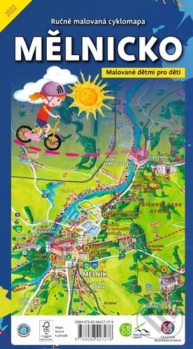 Levně Ručně malovaná cyklomapa: Mělnicko (Malované dětmi pro děti) - kniha z kategorie Mapy Európy