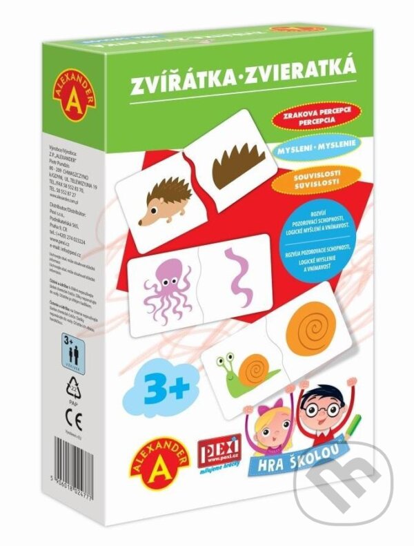 Levně Hra školou - Zvířátka souvislosti - hra z kategorie Vzdelávacie hry