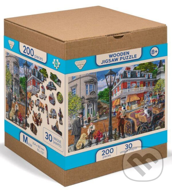 Levně Hlavní ulice, dřevěné - puzzle z kategorie Ostatné