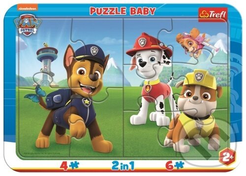 Levně Šťastná Tlapková patrola 2v1 - puzzle z kategorie Maxi dieliky
