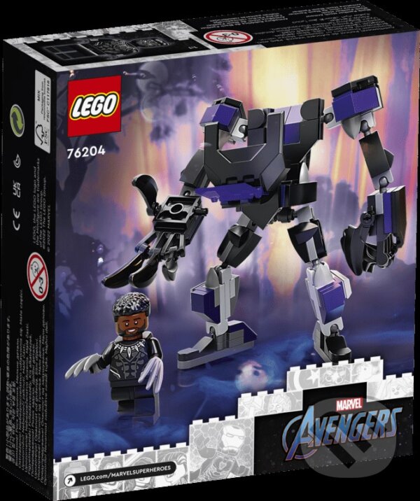 LEGO® Marvel 76204 Black Pantherovo robotické brnenie, LEGO, 2022