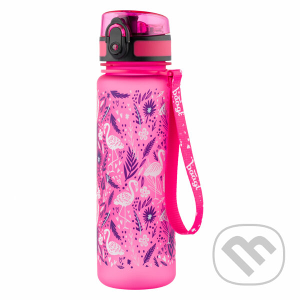 Levně Tritanová láhev na pití Baagl Flamingo