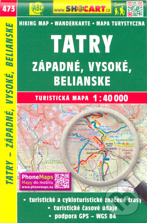 Levně Tatry - Západné, Vysoké, Belianske 1:40 000 (Turistická mapa 473)