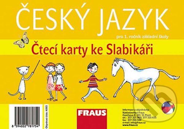 Kniha: Slabikář čtecí karty - 32 karet (Fraus)