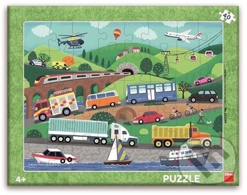 Levně Dopravní prostředky deskové - puzzle z kategorie Maxi dieliky