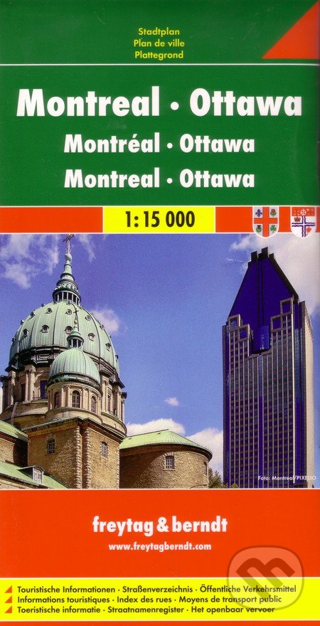 Montreal, Ottawa 1:15 000, freytag&berndt, 2013