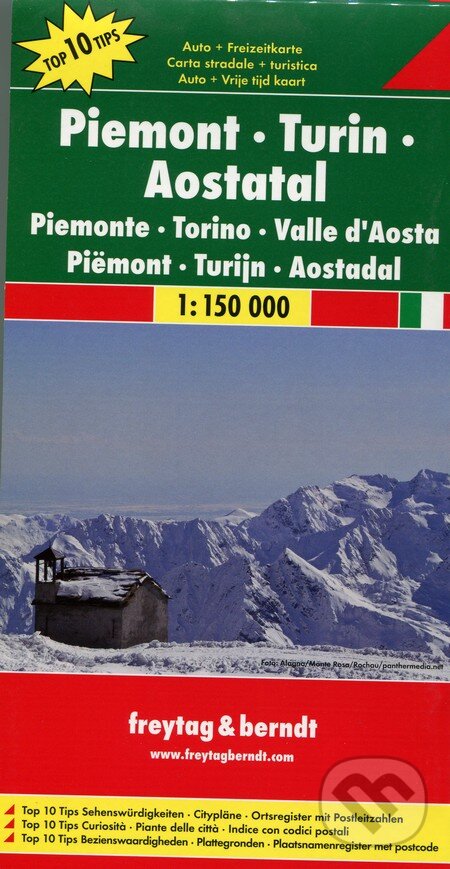 Levně Piemont, Turin, Aostatal 1:150 000 (Automapa)