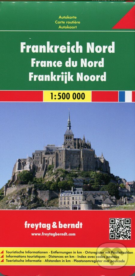 Levně Frankreich Nord 1:500 000 (Automapa - platná do r. 2018)