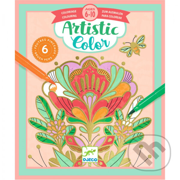 Levně Artistic: Flora (maľovanky s fixkami)