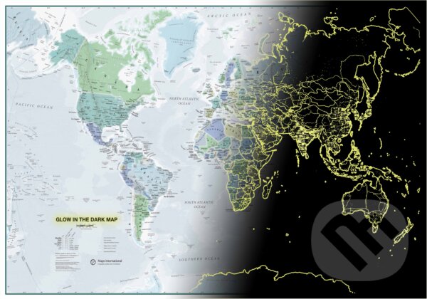 Svet - svietiaca mapa 1:44 mil., TATRAPLAN, 2022
