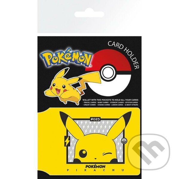 Levně Pokémon Puzdro na platobné a vernostne karty - Mrkajúci Pikachu