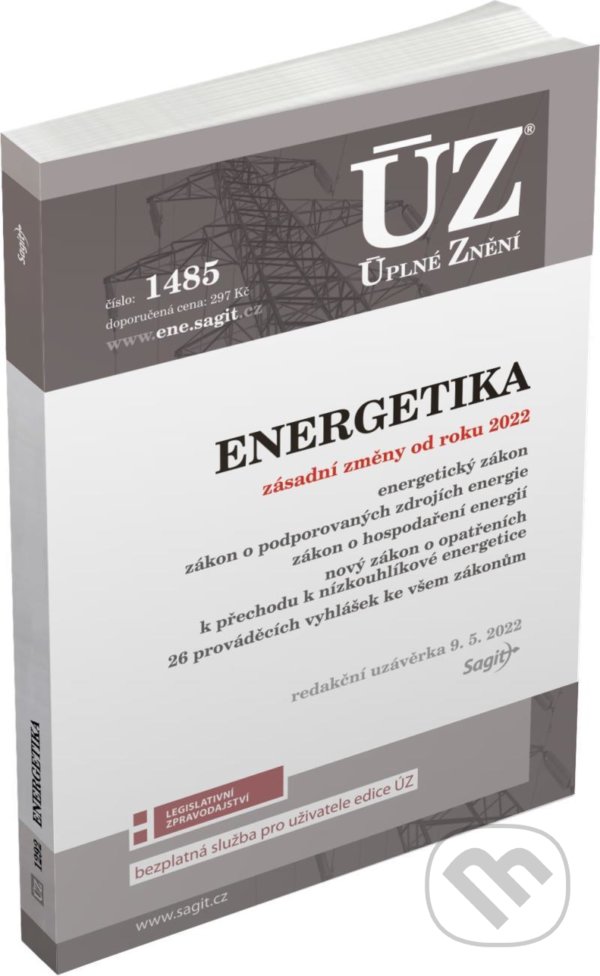 Levně Úplné Znění - 1485 Energetický zákon, Zákon o podporovaných zdrojích energie, Zákon o hospodaření energií - kniha z kategorie Právo