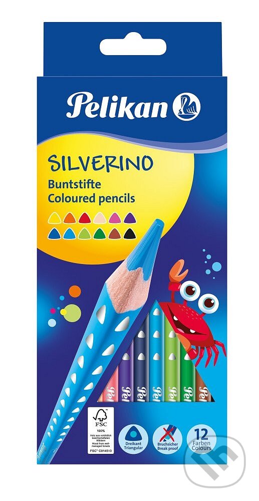 Pastelky Silverino tenké 12ks (Pelikan). Pelikan, 2022
