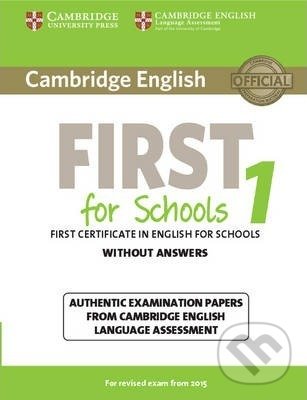 Cambridge English First for Schools 1 for Revised Exam from 2015 Student's Book without Answers - kniha z kategorie Jazykové učebnice a slovníky