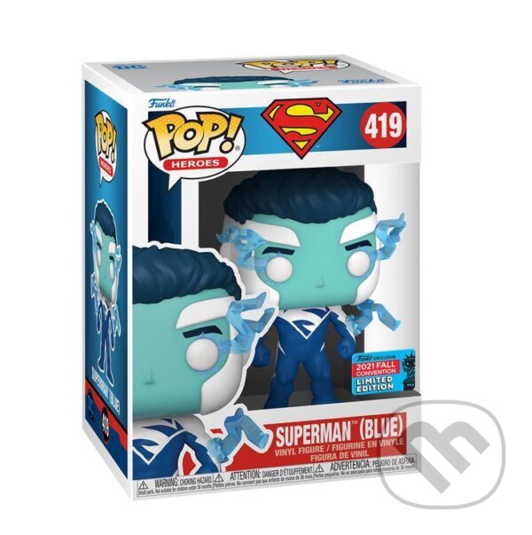 Levně Funko POP Heroes: DC - Superman (Blue) - New York Comic Con Shared Exclusives
