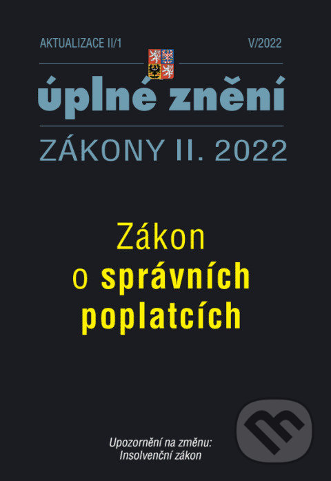 Levně Aktualizace II/1/2022 - Zákon o správních poplatcích