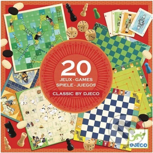 Levně Classic by Djeco: zbierka 20 klasických hier - hra z kategorie Ostatné