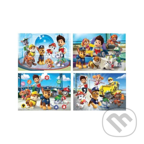 Levně Tlapková patrola 4v1 - puzzle z kategorie 15 – 60 dielikov