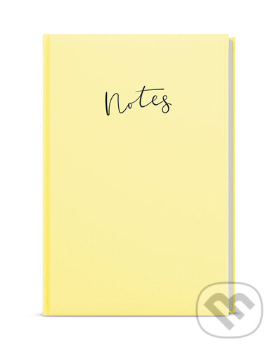 Levně Notes linkovaný Pastel - žlutá
