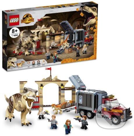 Lego Jurassic World 76948 Únik T-rexa a atrociraptora, LEGO, 2022