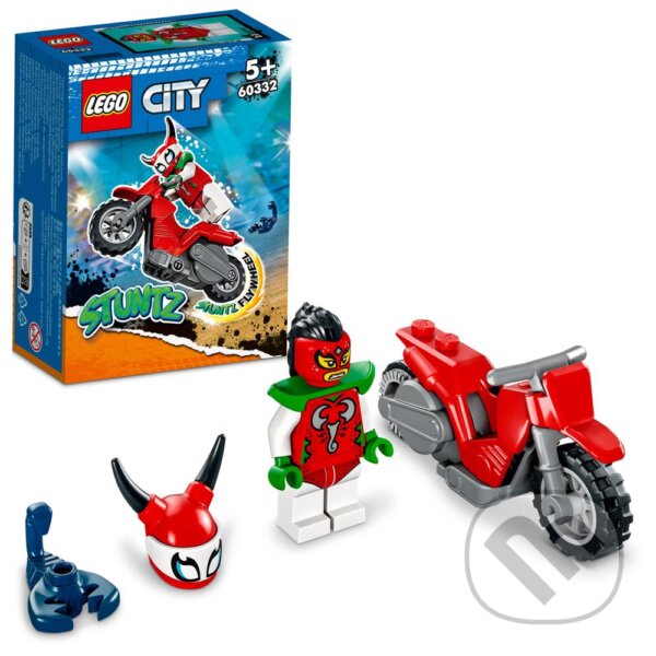Lego City 60332 Škorpiónova kaskadérska motorka, LEGO, 2022