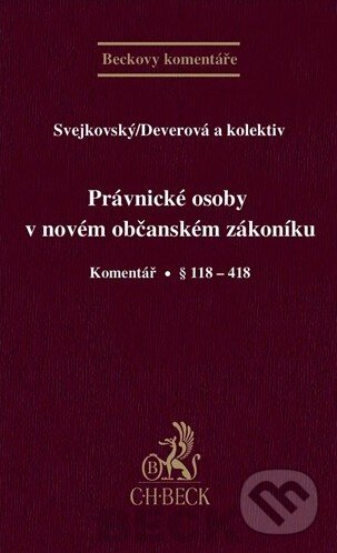 Levně Právnické osoby v novém občanském zákoníku (Komentář - Paragraf 118 - 418) - kniha z kategorie Právo