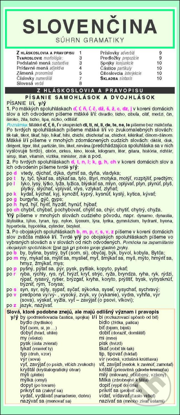 Levně SLOVENČINA súhrn gramatiky - Marta Julišová - kniha z kategorie Jazykové učebnice a slovníky