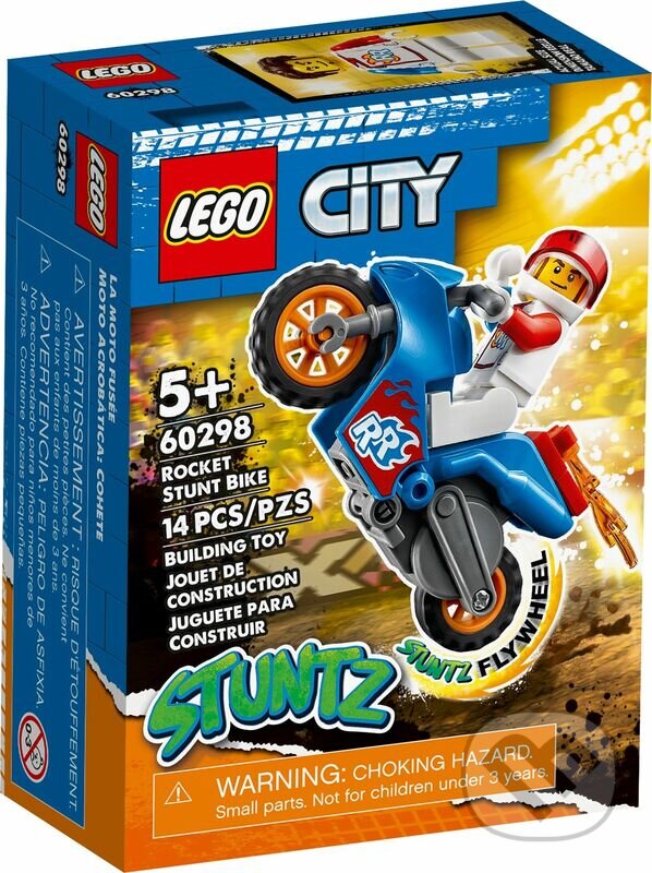 LEGO® City 60298 Kaskadérska motorka s raketovým pohonom, LEGO, 2022