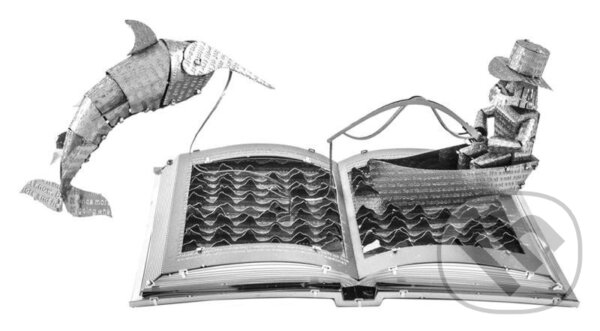 Levně Metal Earth 3D kovový model Stařec a moře Book Sculpture - puzzle z kategorie Stavebnice