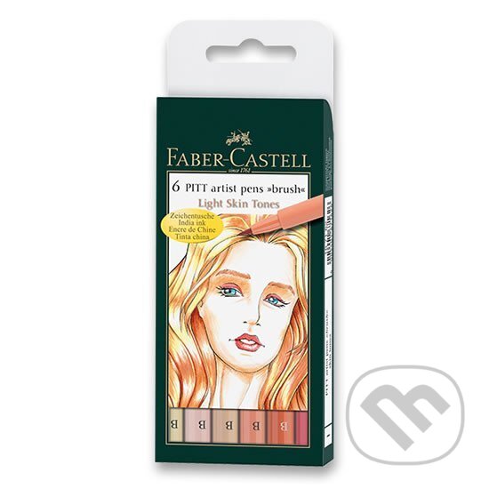 Levně Popisovač Pitt Artist Pen Skin 6 ks
