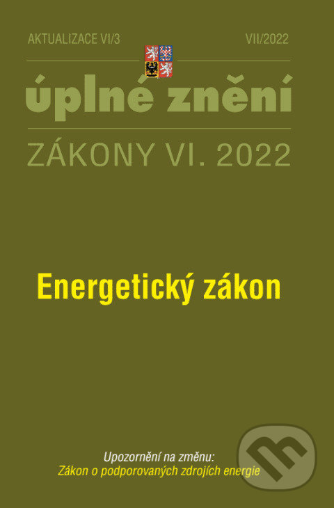 Levně Aktualizace VI/3 - Energetický zákon (Zákon o podporovaných zdrojích energie)