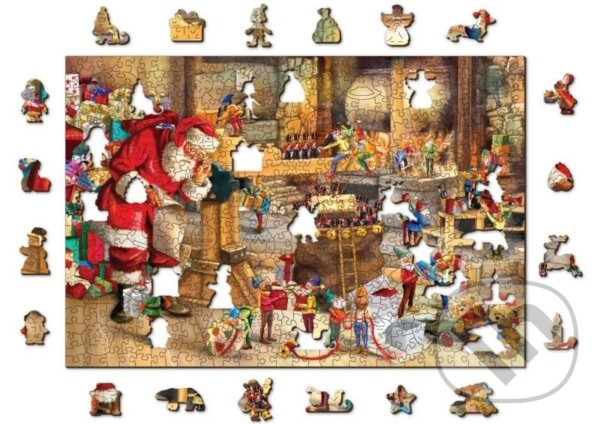 Levně Santova dílna 2v1, dřevěné - puzzle z kategorie Ostatné