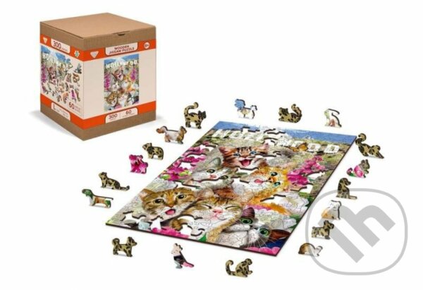 Levně Kočky v Hollywoodu, dřevěné - puzzle z kategorie Ostatné